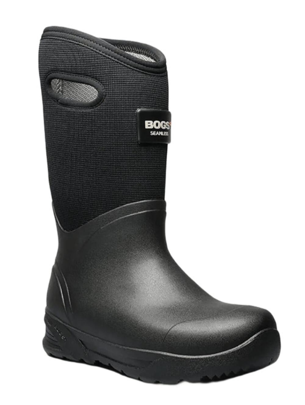 Bogs Mens Bozeman Tall Boots US 12 EU 45 Black Waterproof Pull On NIB